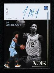 JA Morant [Autograph] #396 Basketball Cards 2019 Panini Noir Prices