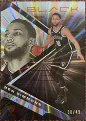 Ben Simmons #17 Basketball Cards 2021 Panini Black Prices