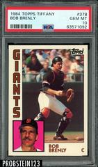 Bob Brenly #378 Baseball Cards 1984 Topps Tiffany Prices