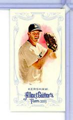 Clayton Kershaw [Mini] #377 Baseball Cards 2013 Topps Allen & Ginter Prices