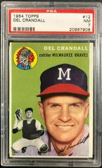 Del Crandall #12 Baseball Cards 1954 Topps Prices