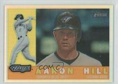 Aaron Hill [Refractor] #CHR141 Baseball Cards 2009 Topps Heritage Chrome Prices
