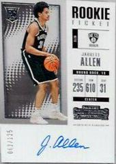 Jarrett Allen [Vertical Autograph] #122 Basketball Cards 2017 Panini Contenders Prices