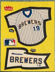 Brewers [Jersey, Pennant Sticker] Baseball Cards 1985 Fleer Prices