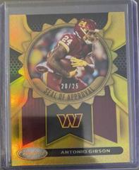 Antonio Gibson [Gold] #5 Football Cards 2022 Panini Certified Seal of Approval Prices