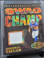 Jonathan Taylor [Gold] #SC-JT Football Cards 2023 Panini Plates and Patches Swag Champ Prices