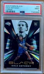 Cole Anthony [SP Silver] #67 Basketball Cards 2020 Panini Black Prices