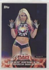 Alexa Bliss Joins Raw In The Superstar Shake Up Wrestling Cards 2018 Topps WWE Road To Wrestlemania Prices
