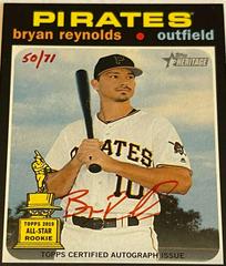 Bryan Reynolds [Red Ink] #BR Baseball Cards 2020 Topps Heritage Real One Autographs Prices