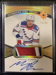 Morgan Barron #ADT-MB Hockey Cards 2021 Ultimate Collection Debut Threads Auto Patch Prices