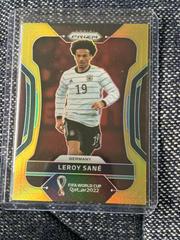 Leroy Sane [Gold] Soccer Cards 2022 Panini Prizm World Cup Prices