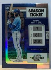 Bobby Witt Jr. [Holo] #19 Baseball Cards 2022 Panini Chronicles Contenders Optic Prices