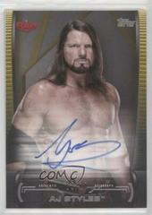AJ Styles [Gold] #A-AS Wrestling Cards 2021 Topps WWE Undisputed Superstar Roster Autographs Prices