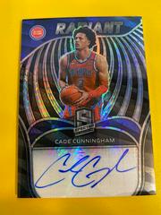 Cade Cunningham [Asia] Basketball Cards 2021 Panini Spectra Radiant Signatures Prices