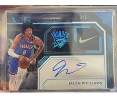 Jalen Williams [Patch Autograph Tags] #372 Basketball Cards 2022 Panini Noir Prices
