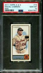 Miguel Cabrera [Mini] #10 Baseball Cards 2011 Topps Allen & Ginter Prices