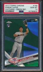Aaron Judge [Catching Green] Baseball Cards 2017 Topps Chrome Prices