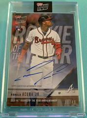 Ronald Acuna Jr. [Autograph] #AW-2B Baseball Cards 2018 Topps Now Award Winner Prices