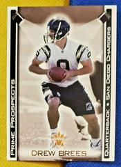 Drew Brees Football Cards 2001 Pacific Vanguard Prime Prospects Prices