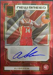 AJ Griffin [Red] #NB-AJG Basketball Cards 2022 Panini Donruss Elite New Breed Autographs Prices