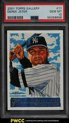 Derek Jeter #11 Baseball Cards 2001 Topps Gallery Prices