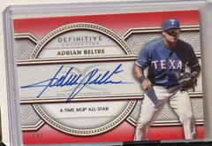 Adrian Beltre Baseball Cards 2022 Topps Definitive Legendary Autograph Collection Prices