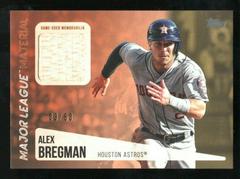 Alex Bregman [Gold] #AB Baseball Cards 2019 Topps Major League Material Prices