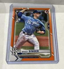 Brady Singer [Orange] #29 Baseball Cards 2021 Bowman Prices