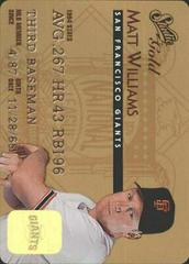 Matt Williams [Gold] Baseball Cards 1995 Studio Prices