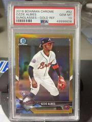 Ozzie Albies [Sunglasses Gold Refractor] #92 Baseball Cards 2018 Bowman Chrome Prices