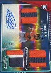 Jose Siri [Spectrum Red] #TT3S-JS Baseball Cards 2022 Panini Absolute Tools of the Trade 3 Swatch Signatures Prices