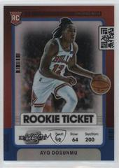 Ayo Dosunmu [Blue] #7 Basketball Cards 2021 Panini Contenders Optic Rookies Prices