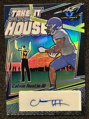 Calvin Austin III [Crystal Orange ] Football Cards 2022 Leaf Valiant Autographs Take it to the House Prices