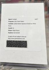 Elijah Moore [White] Football Cards 2021 Panini Select Jumbo Rookie Signature Swatches Prices