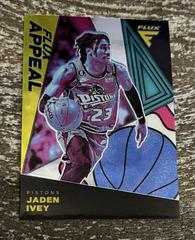 Jaden Ivey #14 Basketball Cards 2022 Panini Flux Appeal Prices
