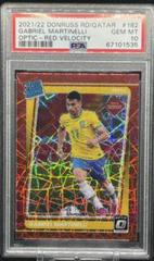 Gabriel Martinelli [Optic Red] #182 Soccer Cards 2021 Panini Donruss Road to Qatar Prices