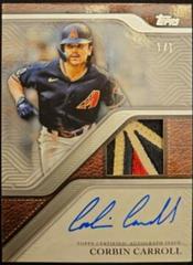 Corbin Carroll [Platinum] #TRAP-CC Baseball Cards 2024 Topps Reverence Autograph Patch Prices