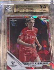 Maurits Kjaergaard [Red Refractor] Soccer Cards 2021 Topps Chrome UEFA Champions League Prices