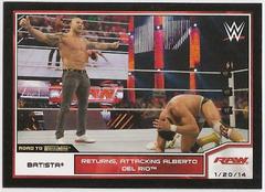 Batista #70 Wrestling Cards 2014 Topps WWE Road to Wrestlemania Prices