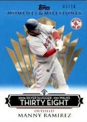 Manny Ramirez Baseball Cards 2008 Topps Moments & Milestones Prices