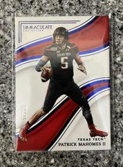Patrick Mahomes II [Blue] #38 Football Cards 2023 Panini Immaculate Collection Collegiate Prices