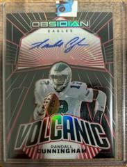 Randall Cunningham [Electric Etch Red] #21 Football Cards 2023 Panini Obsidian Volcanic Signature Prices