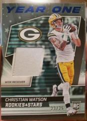 Christian Watson [Prime] Football Cards 2022 Panini Rookies & Stars Year One Prices