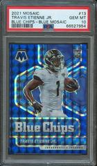 Travis Etienne Jr. [Blue Mosaic] Football Cards 2021 Panini Mosaic Blue Chips Prices