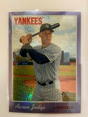 Aaron Judge [Purple Refractor] #499 Baseball Cards 2019 Topps Heritage Prices