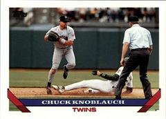Chuck Knoblauch [Pre-Production] Baseball Cards 1993 Topps Prices