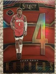 Jalen Green [Red] #24 Basketball Cards 2022 Panini Select Numbers Prices