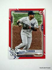 Gleyber Torres [Red] #97 Baseball Cards 2021 Bowman Prices
