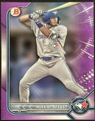 Alex De Jesus [Purple] #BD-147 Baseball Cards 2022 Bowman Draft Prices