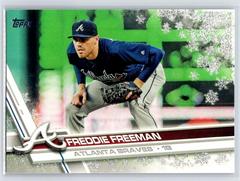 Freddie Freeman [Metallic Snowflakes] Baseball Cards 2017 Topps Holiday Prices